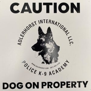 On Property Dog Sign